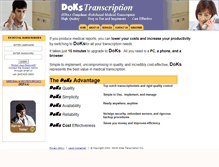 Tablet Screenshot of dokstranscription.com